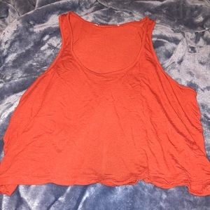 Burnt Orange Crop Top Tank Top